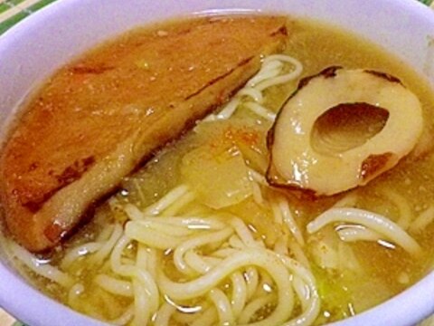 こんにゃく麺の最適な消費方法　おでんラーメン